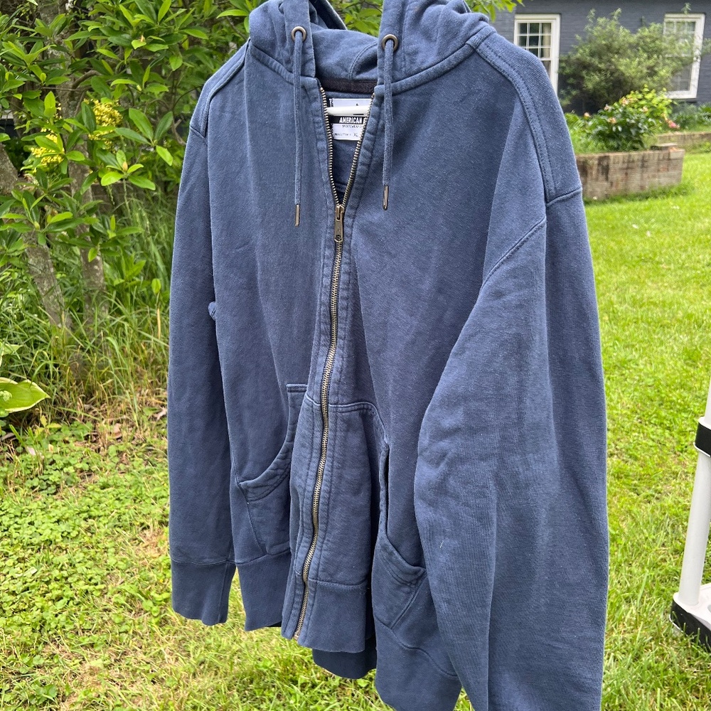 American Giant Mens Full Zip Hoodie